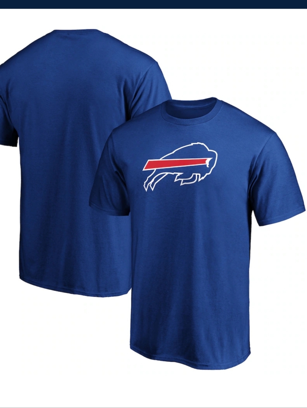 Fanatics Blue Buffalo Bills Logo Short Sleeve Tee